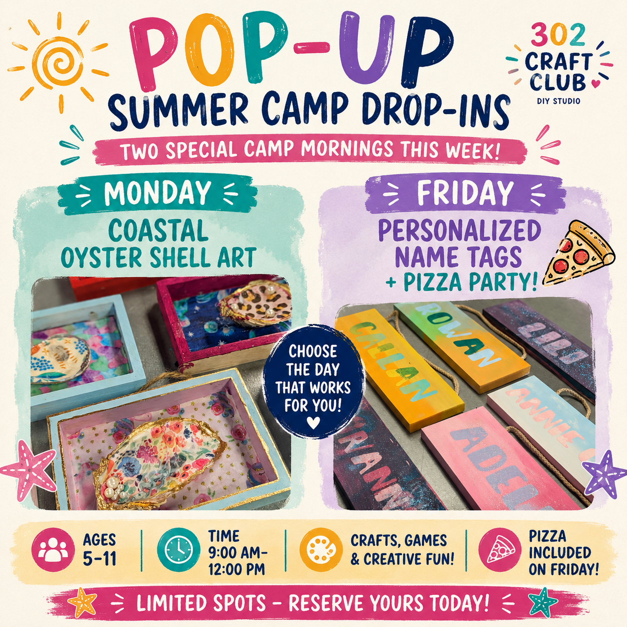 ☀️ Pop-Up Summer Camp Drop-Ins