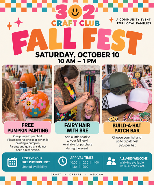 302 Craft Club FALL FEST